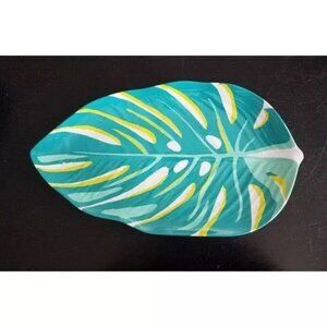 Martha Stewart Everyday Melamine 15" Serving Tray W/Palm Leaf Design